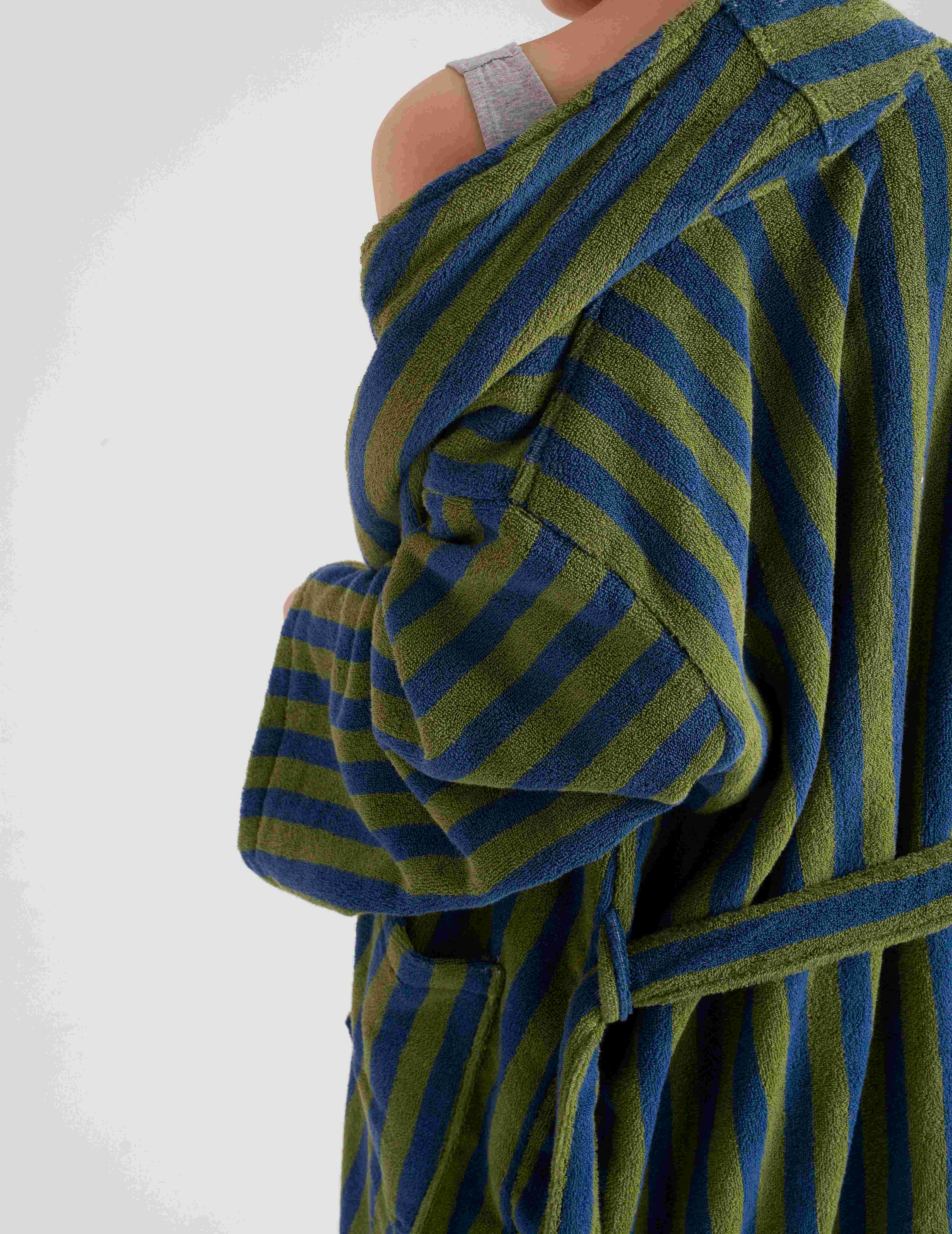 100% Cotton Yarn-Dyed Checkered/Striped Bathrobes